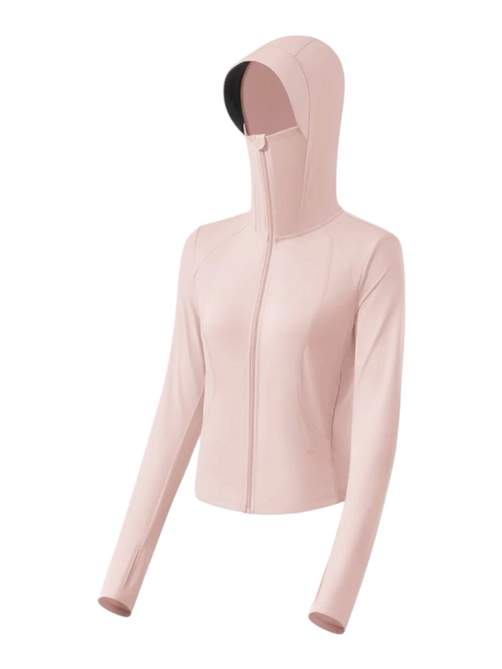 Ice Feel Sun Protection Women's Light Pink Hooded Zip Jacket OS